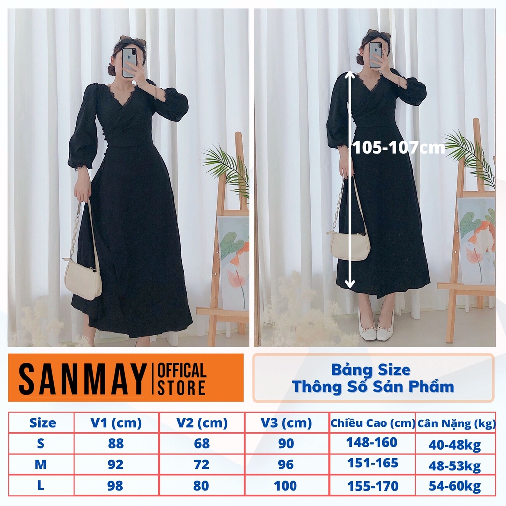 Đầm Dự Tiệc Cưới SANMAY Váy Sang Chảnh Đi Đám Cưới Dáng Suông Cao Cấp VD029 | BigBuy360 - bigbuy360.vn