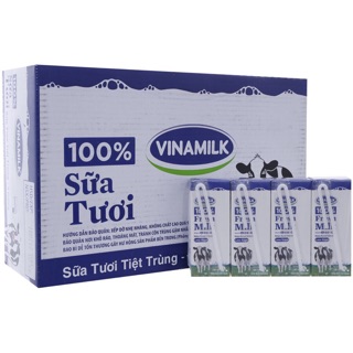 Sữa tươi 100% ít đường 180ml hàng mới!