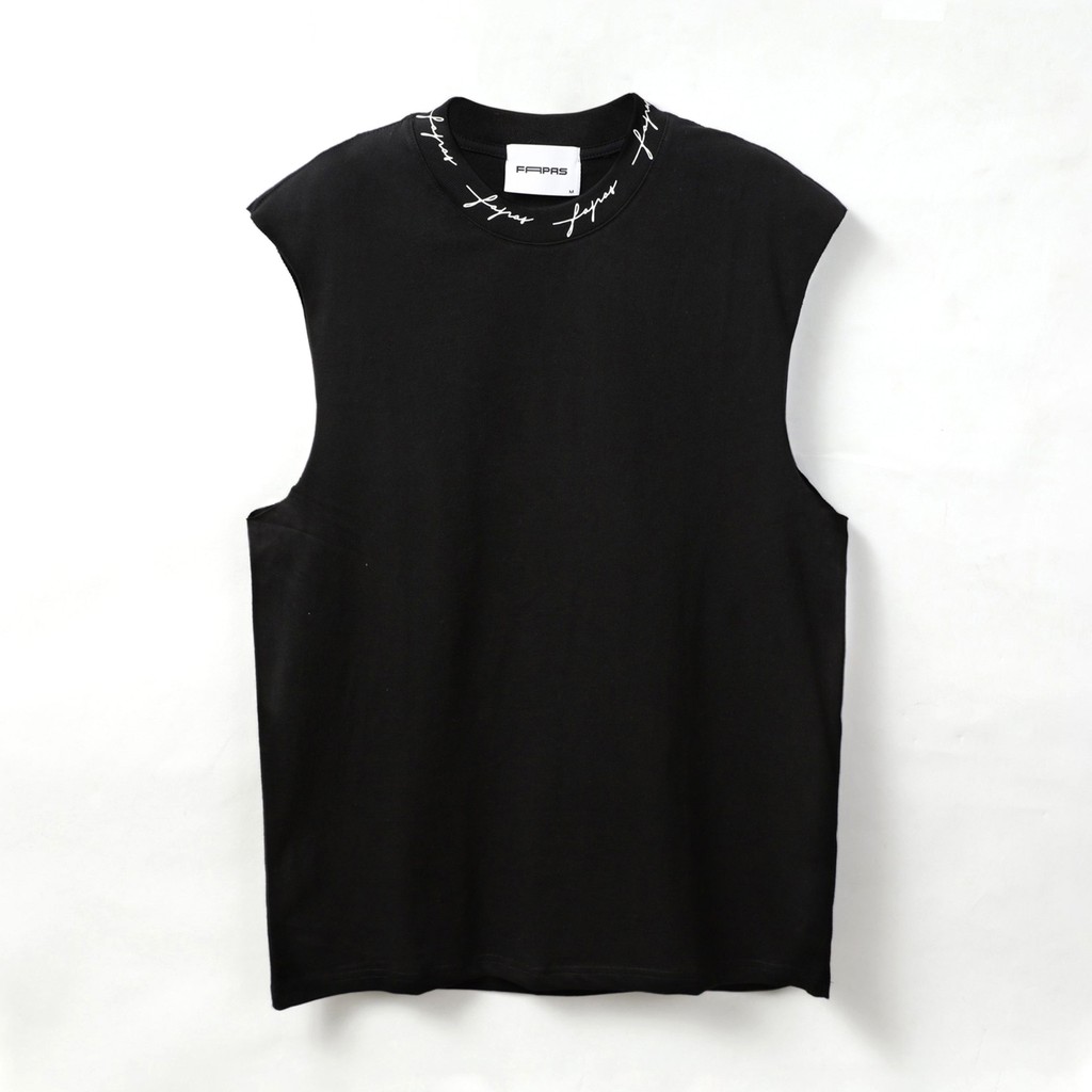Áo Tanktop Nam Ronin In Logo Viền Cổ Cực Ngầu Chất Vải Cotton Mát Form Rộng Thoải Mái - FAPAS