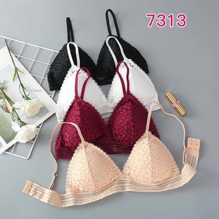 Áo lót áo Bra ren hoa mút mỏng cài sau 525