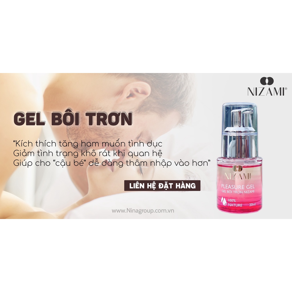 Gel bôi trơn NIZAMI cải thiện khô hạn cho phụ nữ