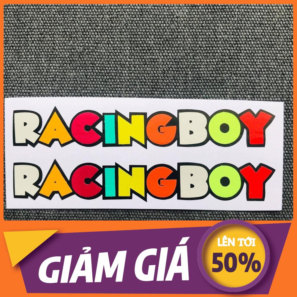 [SALE SỐC] [DECAL] TEM CHỮ RACING BOY 7 MÀU NHỎ NHẮN TRANG TRÍ XE MÁY (SIÊU RẺ)