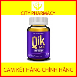 Viên uống Qik Hair For Women giúp giảm rụng tóc và chắc khỏe hơn 30 viên