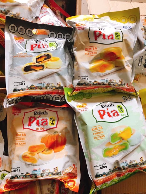 BÁNH PÍA KIM SA TRỨNG MUỐI TÂN HUÊ VIÊN ĐỦ VỊ