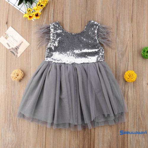 Đầm Xoè Tulle Lấp Lánh Cho Bé Gái