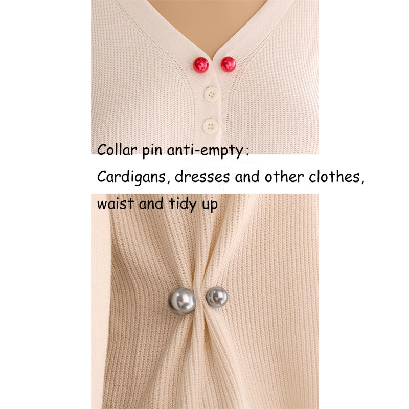 Set 3 Ghim Cài Áo Đính Ngọc Trai Đơn Giản Xinh Xắn