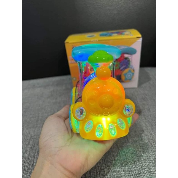 Tàu hỏa dùng pin chạy, phát nhạc, có đèn