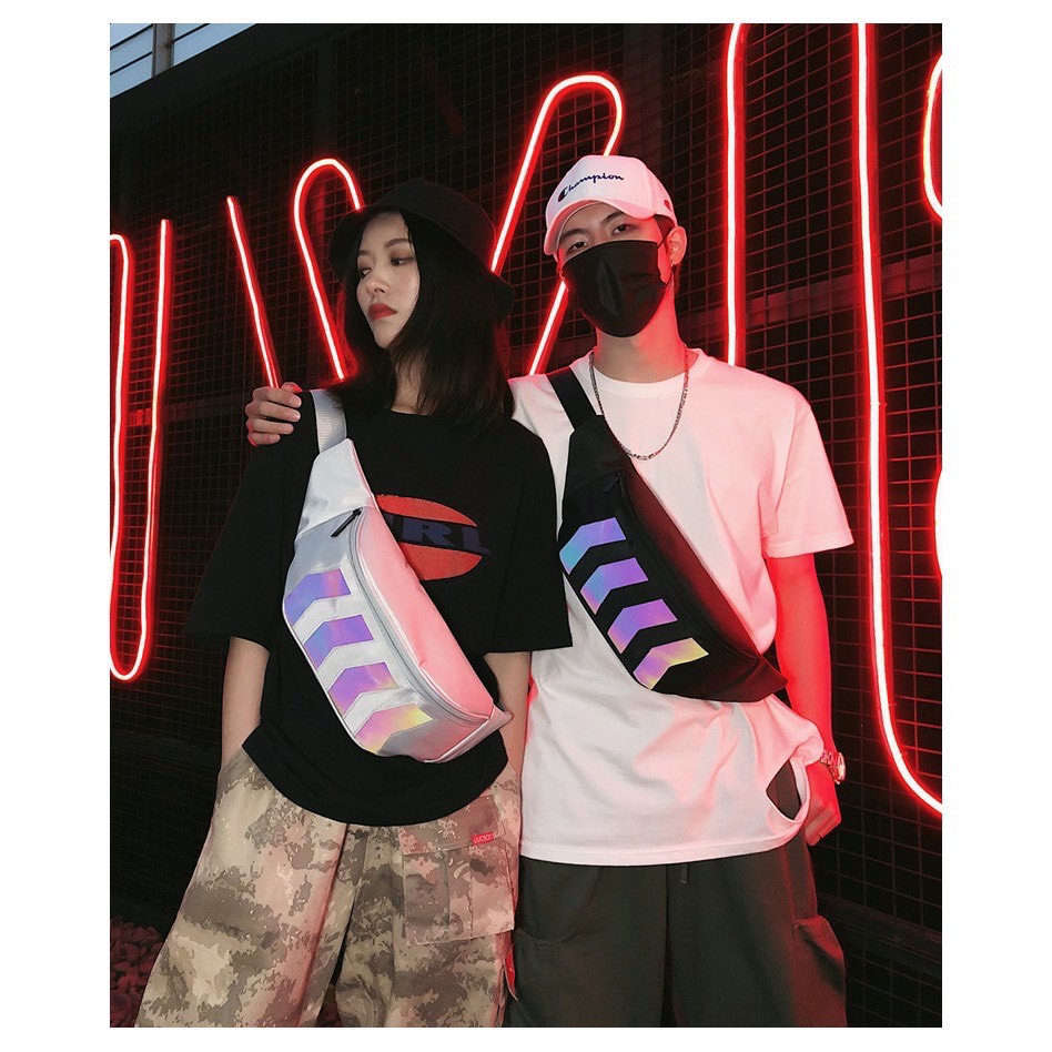 Túi đeo chéo phản quang 7 màu, đeo bụng chống thấm nước cao cấp năm 2020 | BigBuy360 - bigbuy360.vn