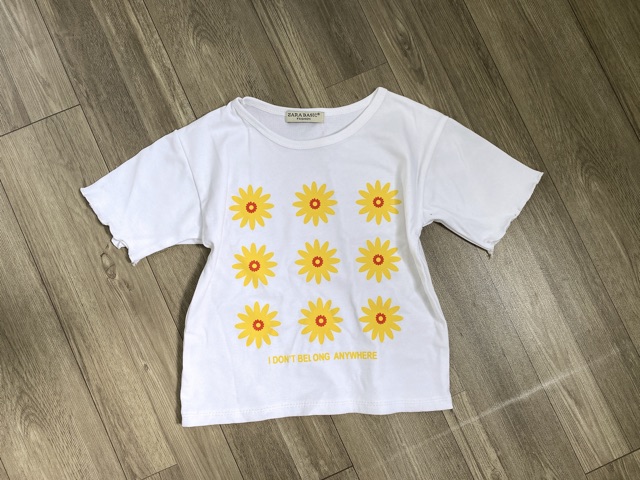 áo croptop hoa cúc thời trang cho nữ