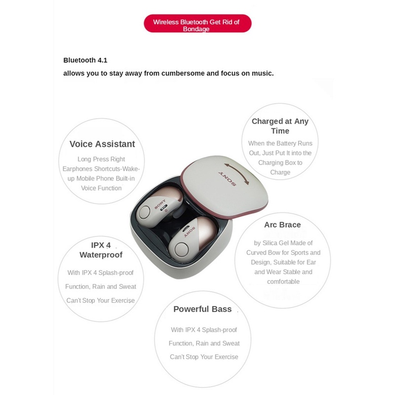 Tai Nghe bluetooth Không Dây Sony WF SP700