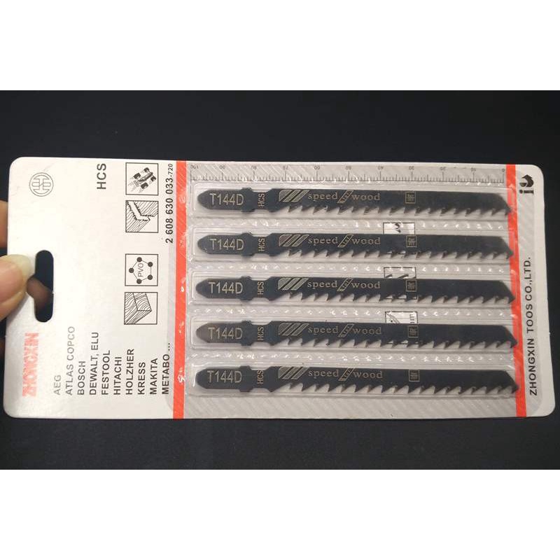 [ combo 5 lưỡi cưa lọng ] Lưỡi cưa lọng gỗ T244D 6.35mm chất liệu Thép carbon siêu bền.