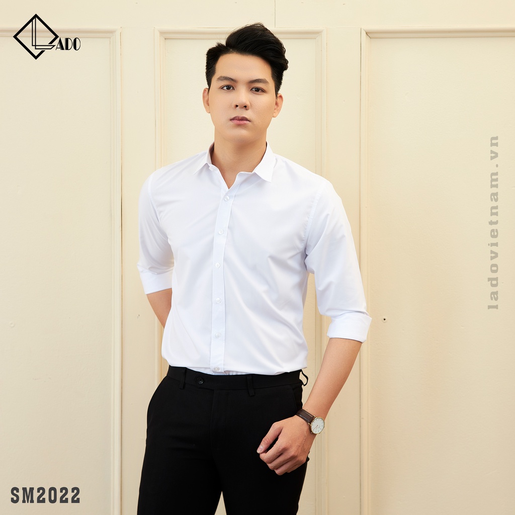 Áo Sơ Mi Trắng Trơn LADO 2022