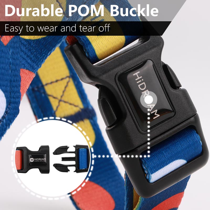 HamshMoc Đai dắt thú cưng đi dạo bằng nylon có tay cầm tùy chỉnh thời trang cho chó cỡ nhỏ/vừa