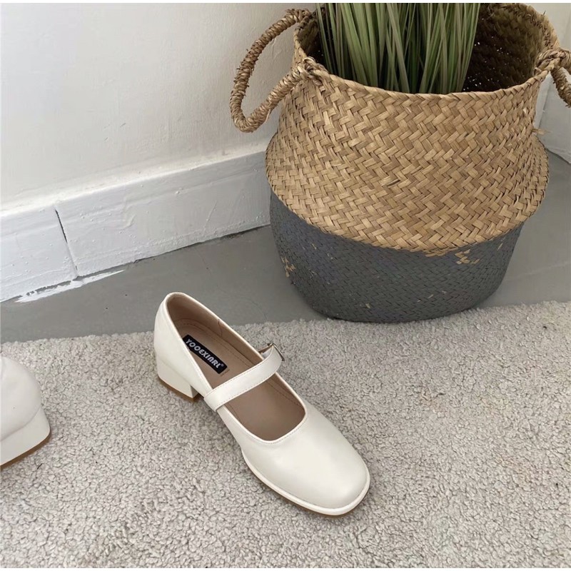 Giày Marry Jane mũi tròn hàn