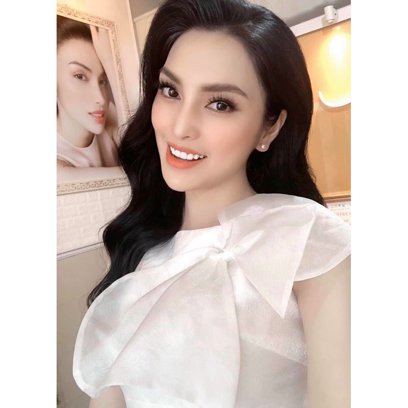 ĐẦM XOÈ XẾP LY KẾT NƠ XINH XẮN