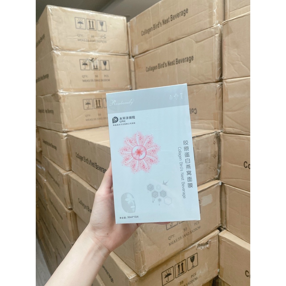 MẶT NẠ YẾN TƯƠI COLLAGEN ROSEBEAUTY