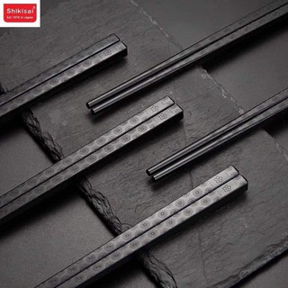 Set 10 đôi đũa nhật sợi thuỷ tinh glass fiber shikisai mẫu hoa cúc