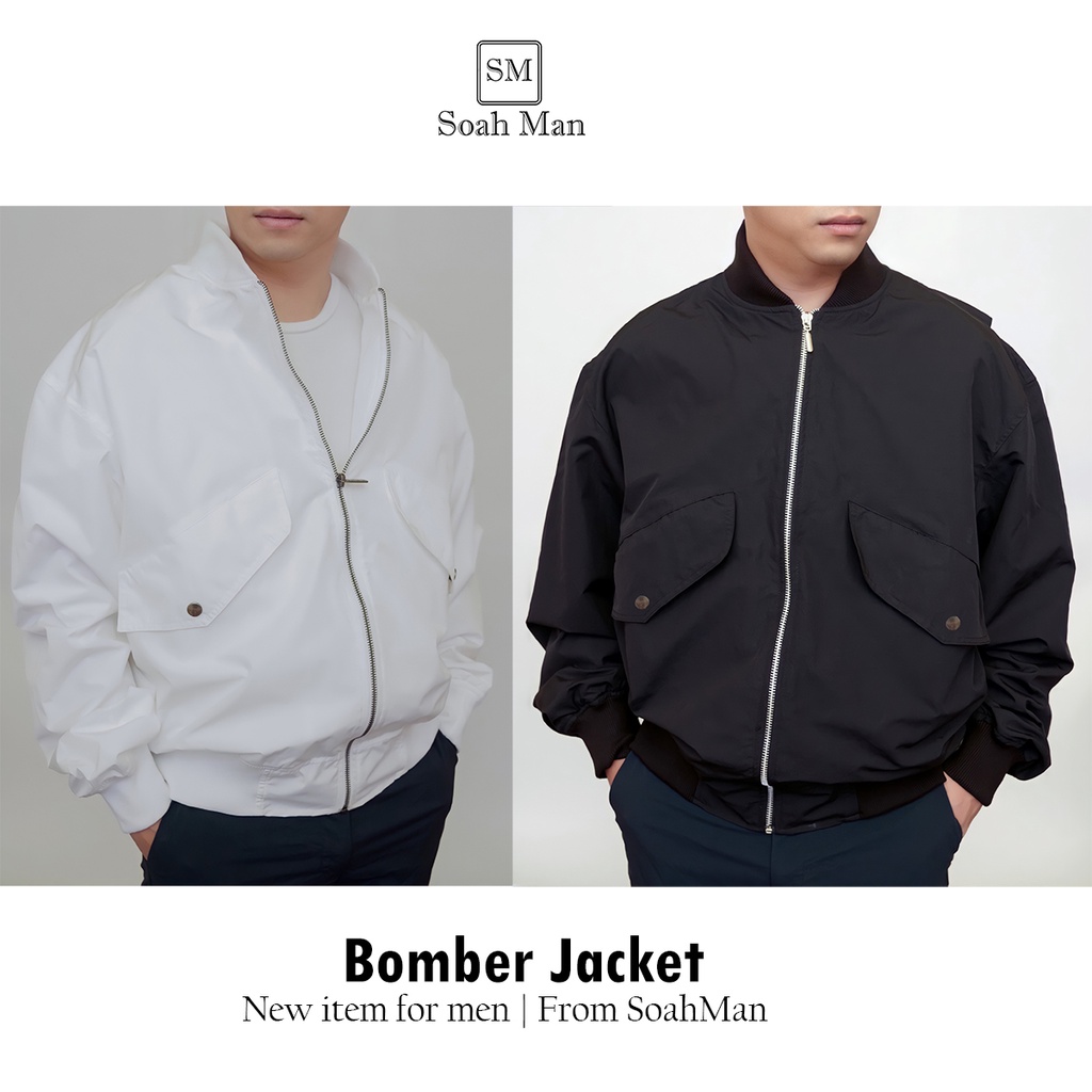 Áo khoác bomber Nam form âu, đứng dáng, 2 lớp cao cấp