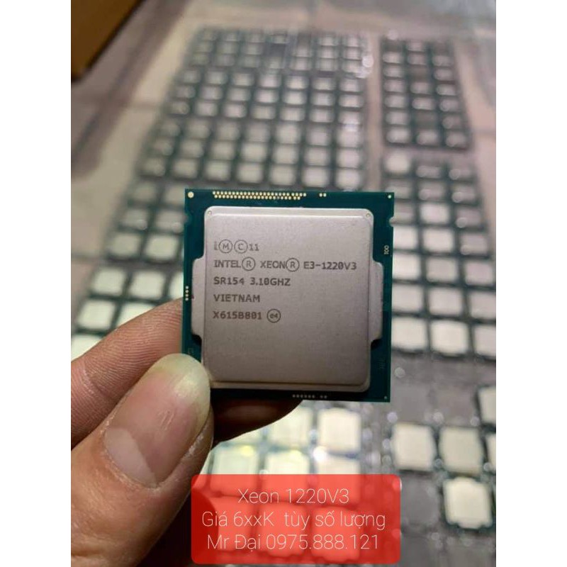 CPU Xeon 1220V3 hiệu năng ngang I54570 giá chỉ bằng nửa | WebRaoVat - webraovat.net.vn