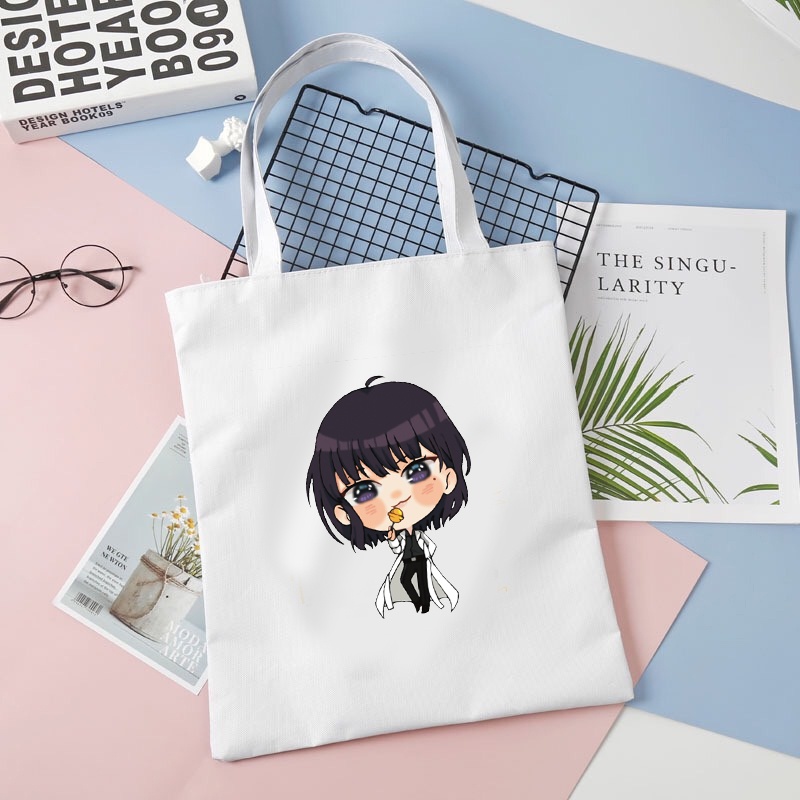 Túi tote vải trắng đeo vai in hình Omniscient Reader TOÀN TRÍ ĐỘC GIẢ tiện lợi thời trang anime chibi