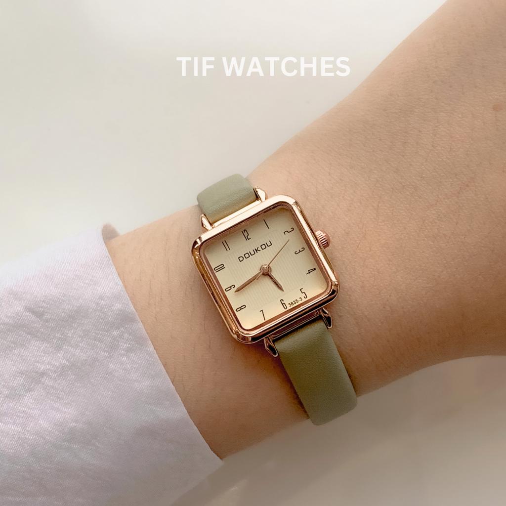 Đồng Hồ Nữ DOKO SUMMER Tif Watches Xanh Matcha Dịu Dàng Xinh Xắn Dễ Phối Đồ Chống Nước Tốt