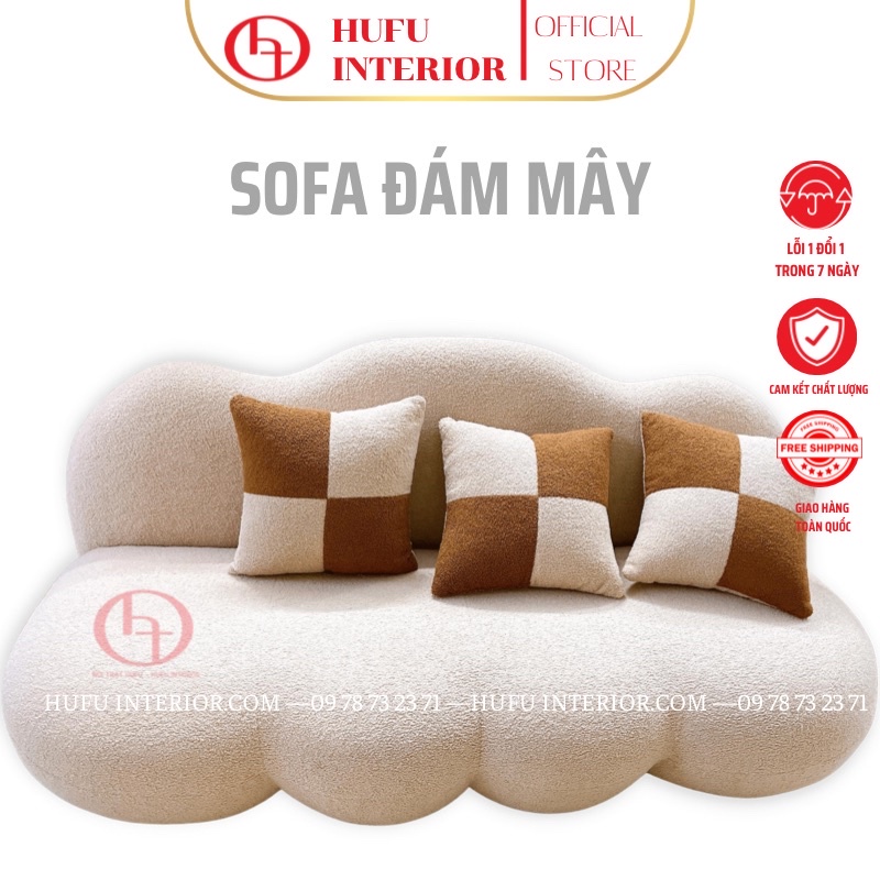 SOFA ĐÁM MÂY 1M, 1M2, 1M7 - SOFA BĂNG 1M2, 1M7 | HUFU INTERIOR