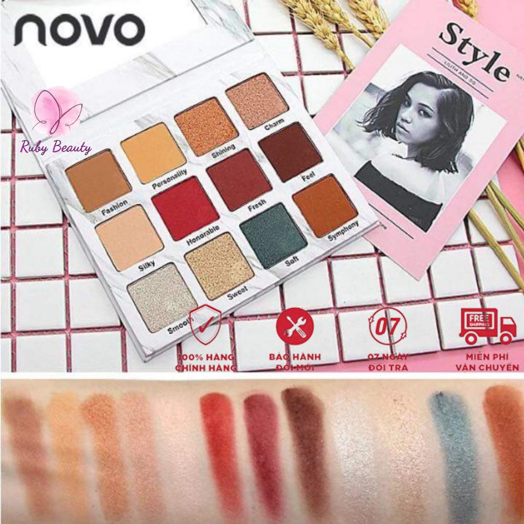 PHẤN MẮT NOVO VIVID COLOR 12 Ô