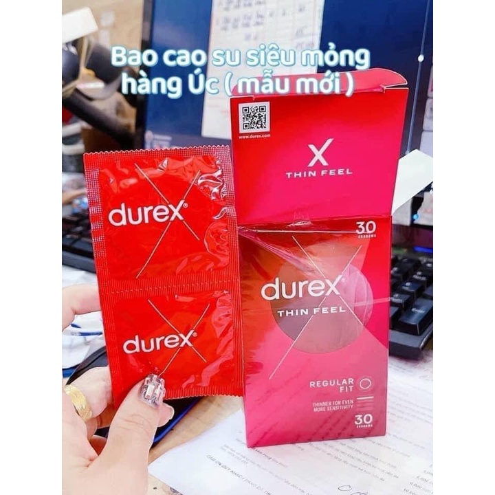 Bao cao su Durex nội địa Úc siêu mỏng