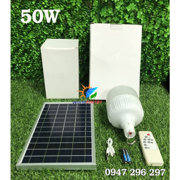 Đèn led búp năng lượng mặt trời 50w