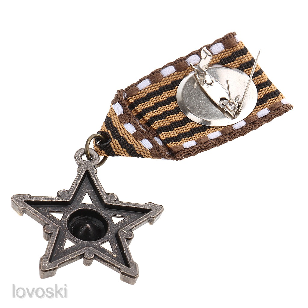 Ghim Cài Áo Đính Đá Hình Ngôi Sao Vintage Thời Trang Cho Nam