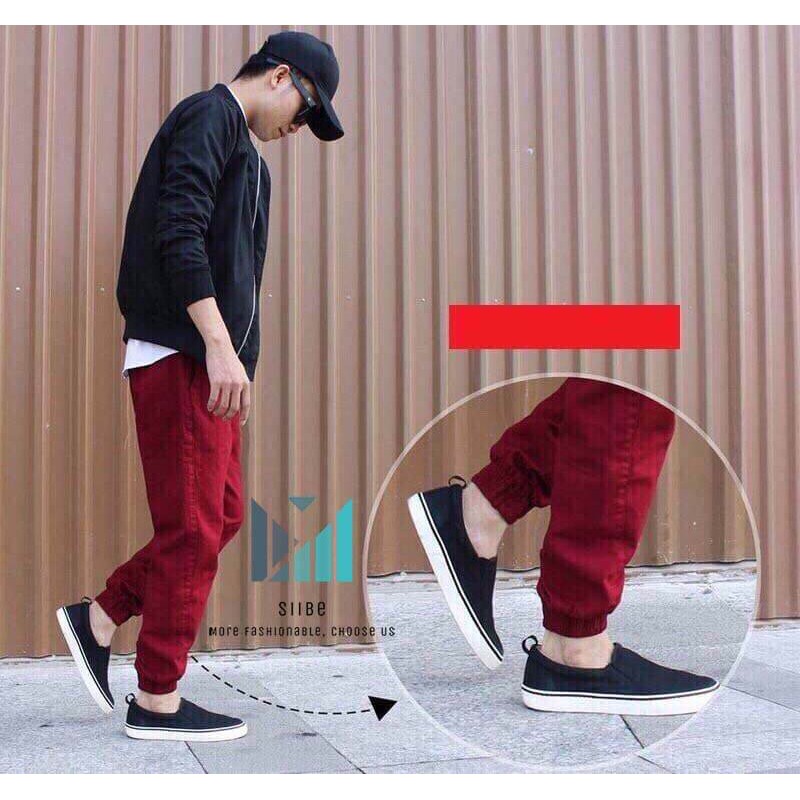 Quần dài jogger (DEALSHOCK) lưng thun trơn basic cá tính - Thời trang nam SIIBE