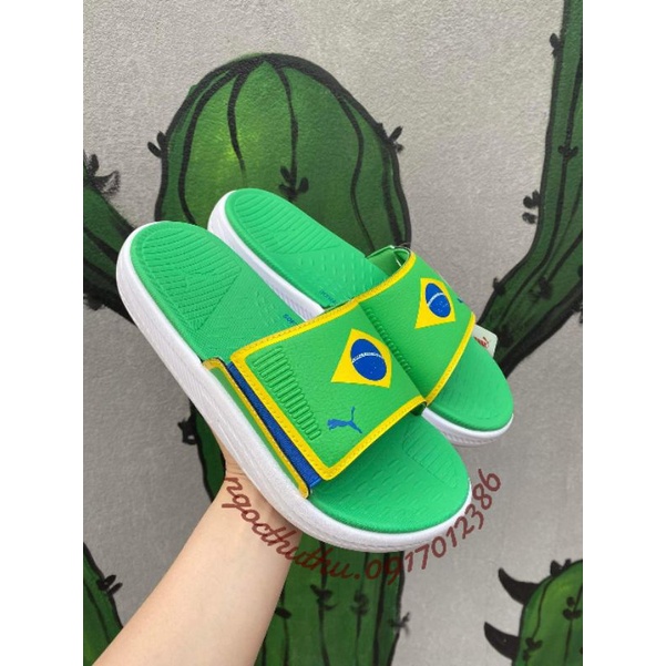 Dép Pú.mà Softride cờ Brazil