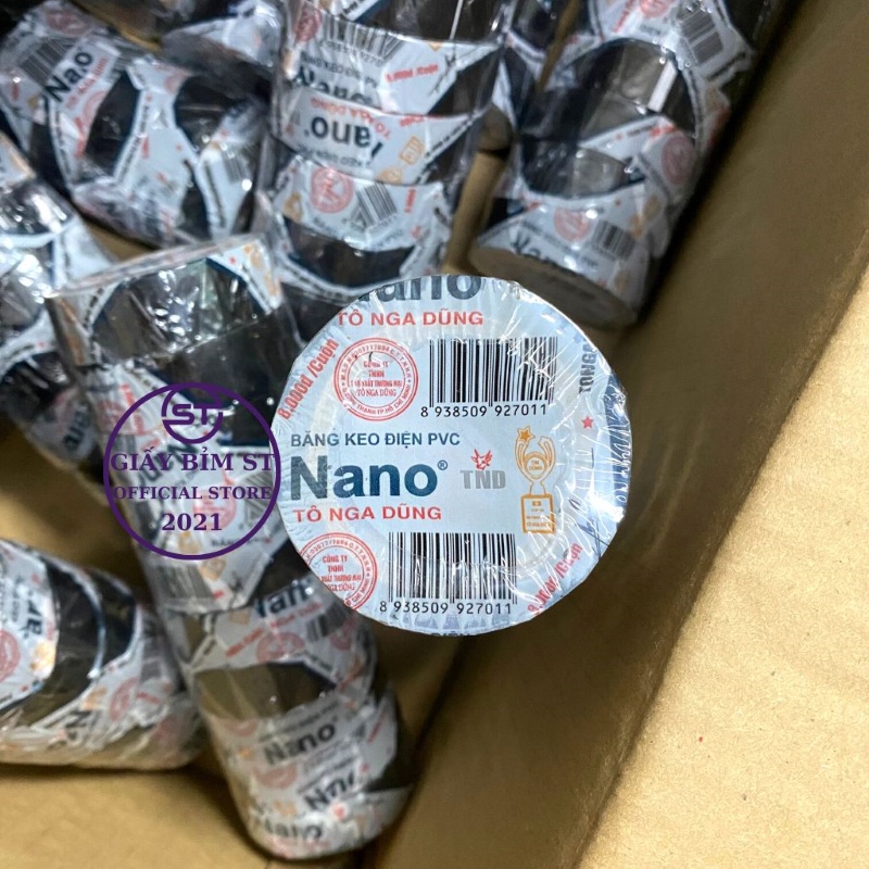 10 cuộn Băng Dính Điện NANO Tô Nga Dũng Siêu Dai hàng chuẩn