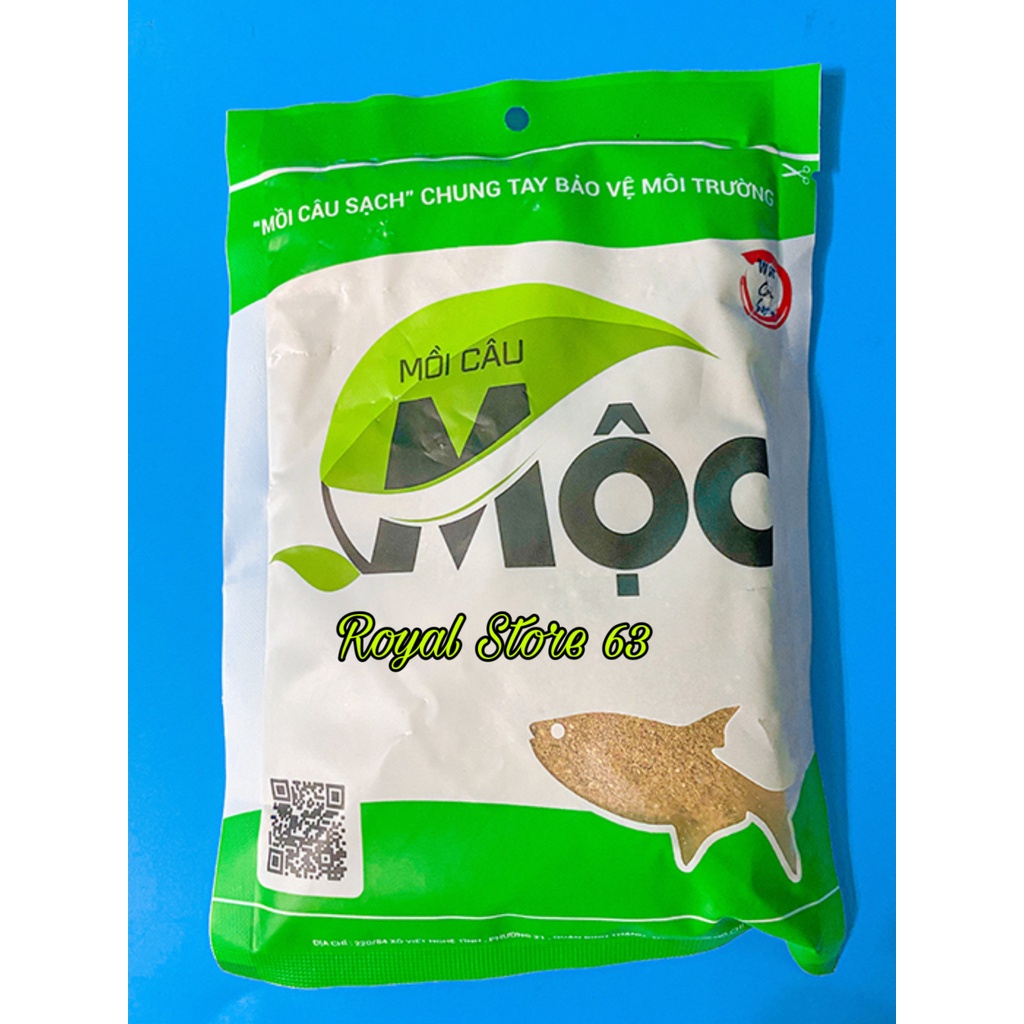 Mồi cám câu cá Mộc Xanh Lá, Cá Rô Phi, Điêu Hồng, Chép (200gram)