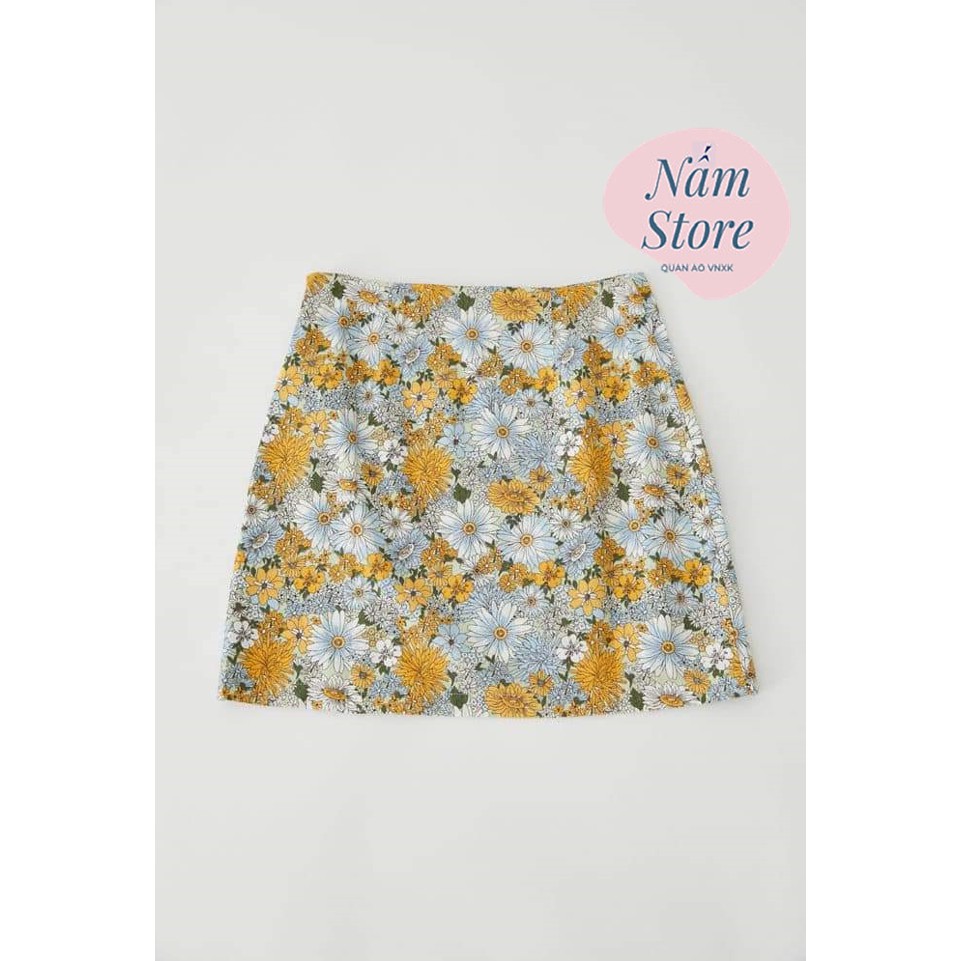 CHÂN VÁY HOA XẺ TÀ URBAN VINTAGE-Hàng Việt Nam Xuất Khẩu