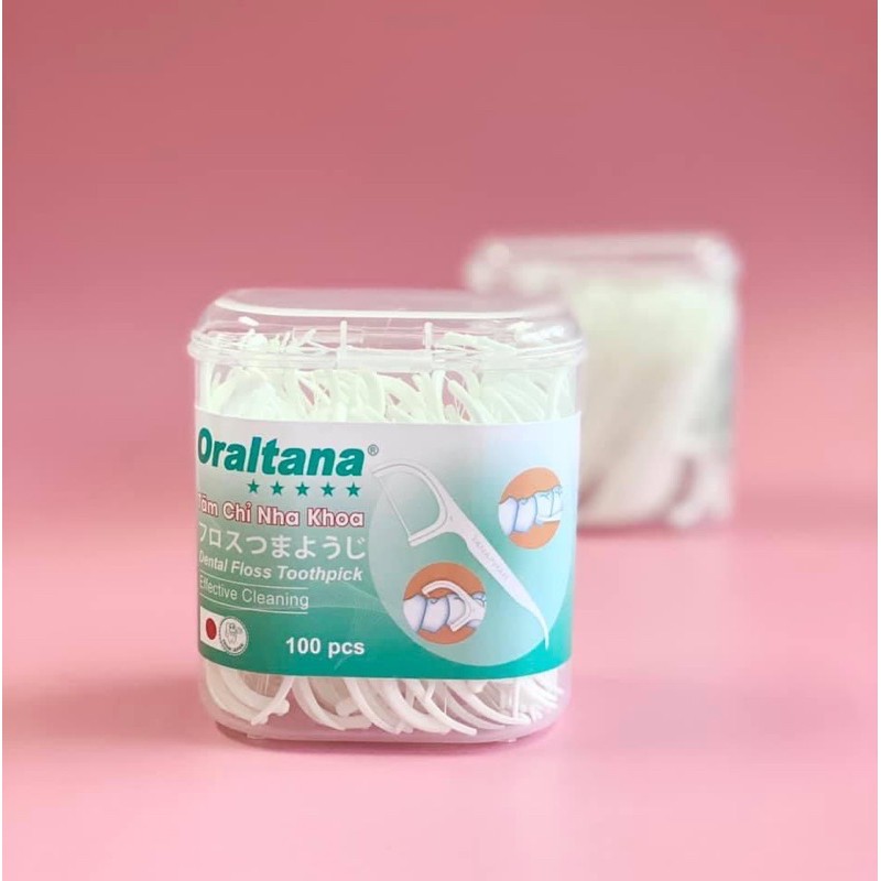 [Chính hãng] HỘP 100 CHIẾC TĂM CHỈ NHA KHOA ORALTANA CTY TANAPHAR