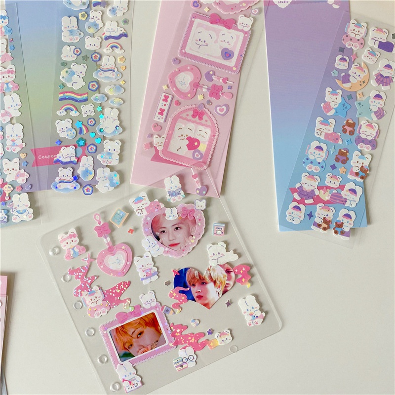 Sticker Dán Trang Trí Sổ Tay DIY Hình Hoạt Hình Đa Năng Dành Cho Học Sinh