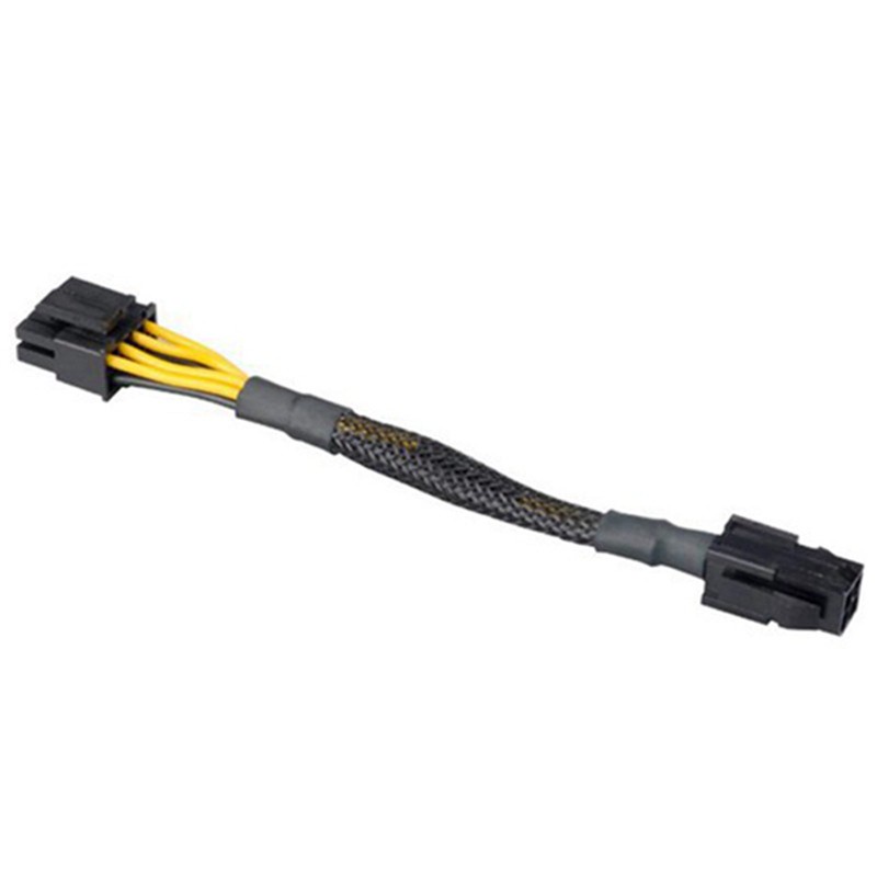 10Pcs PCI-E 6 Pin to Dual 8 Pin (6+2) Graphics Card PCI Express Power Adapter GPU VGA Y-Splitter Extension Mining Cable