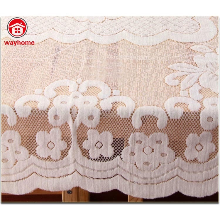 Khăn trải bàn vuông chất liệu Polyester thêu ren có thể giặt máy