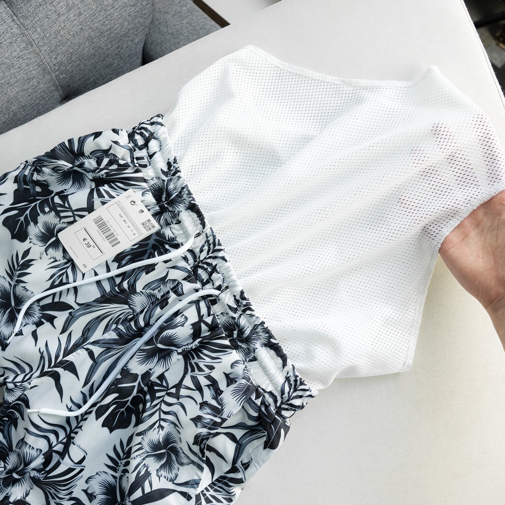 Quần Short nam đi biển họa tiết ZR,Hàng VNXK