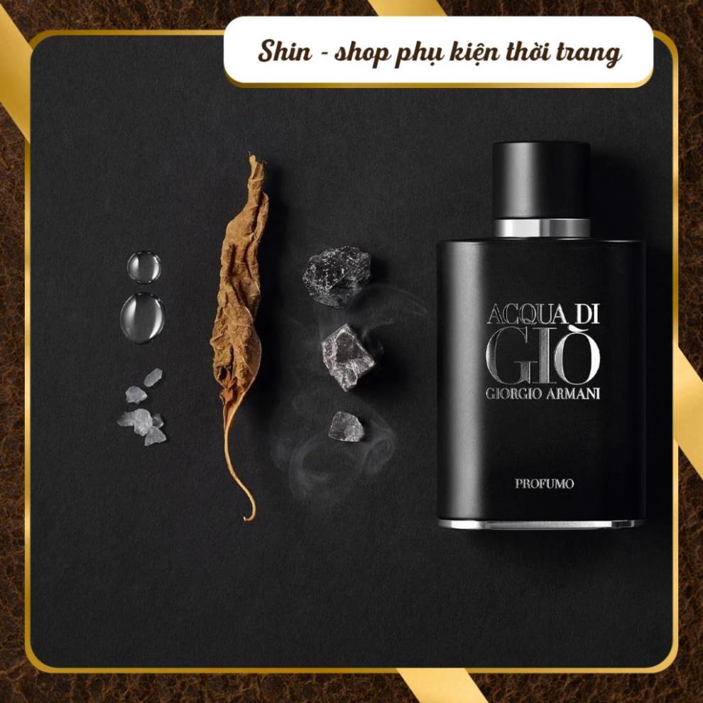 Nước hoa nam dầu thơm nam tính Giò Đen Aqua Di Gio Profumo 100ml lưu hương lâu mạnh mẽ cuốn hút - Shin Shop | BigBuy360 - bigbuy360.vn