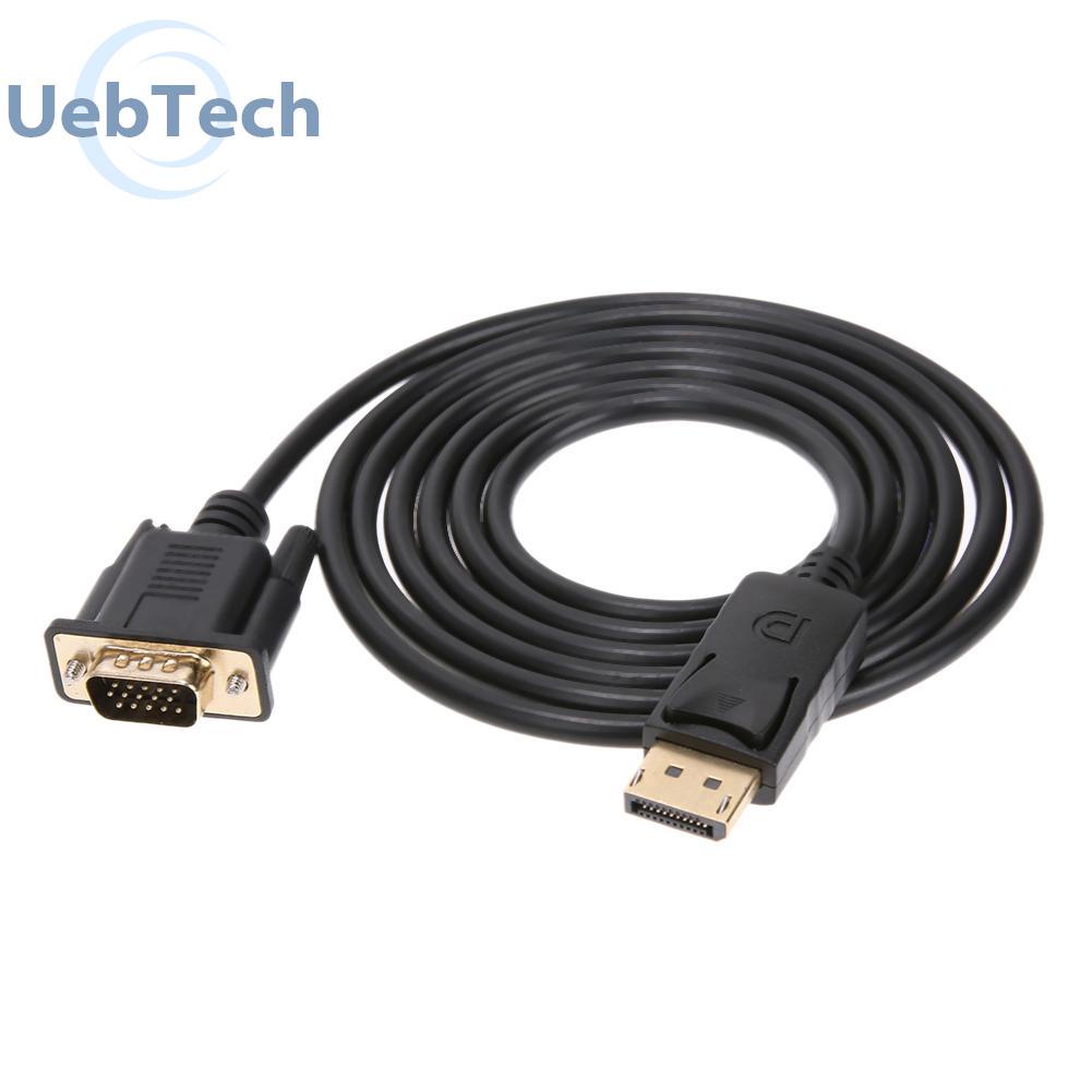 Uebtech 1.8m Thunderbolt Display Port DP to VGA Male Adapter Converter Cable