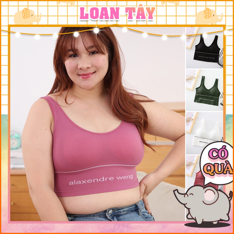 Áo Tập Gym Yoga Bra BIG SIZE To Phối Chữ L1878 - LoanTay
