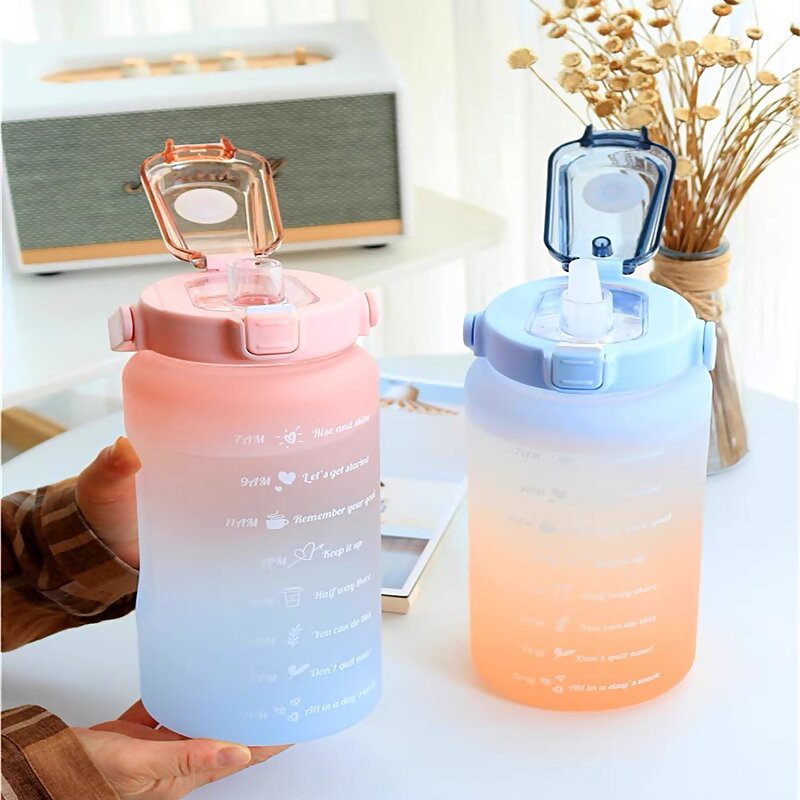 Bình Nước 2L,2000ML Cao Cấp. Bình Nước cute, có vạch chia