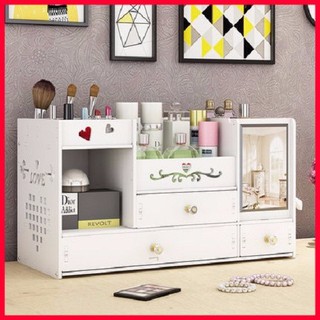 Tủ đựng đồ trang điểm để bàn mã 217 ( kích thước lớn : 25*45*19cm)
