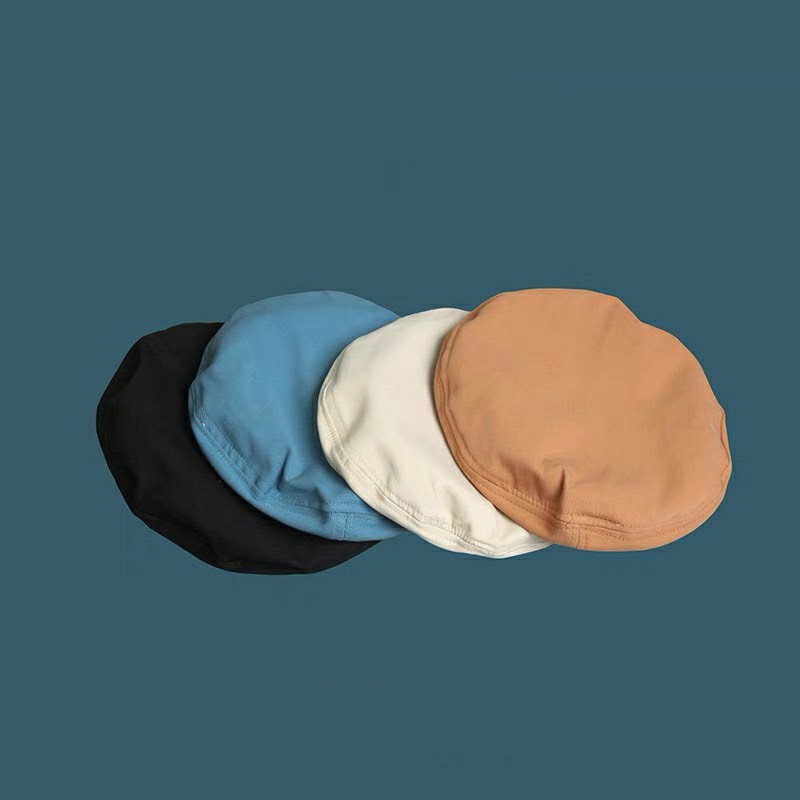 Nón beret viền bo chỉ độc đáo phong cách Retro