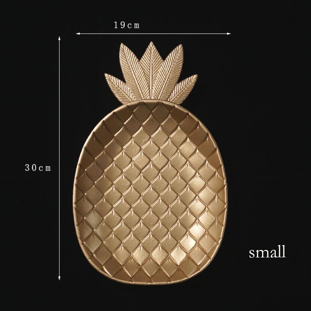 [Kloware] Khay Gỗ Đựng Món Tráng Miệng Hình Lá Dứa Tráng Miệng _S