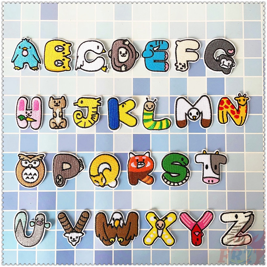 ✿ Sticker Ủi Thêu Hình Động Vật Hoạt Hình ✿ 1 Miếng Dán Ủi Lên Quần Áo