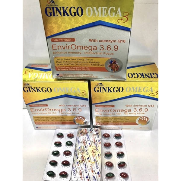 GINKGO OMEGA 3_ VIÊN UỐNG BỔ TRÍ NÃO VÀ BỔ TRỢ SÁNG MẮT