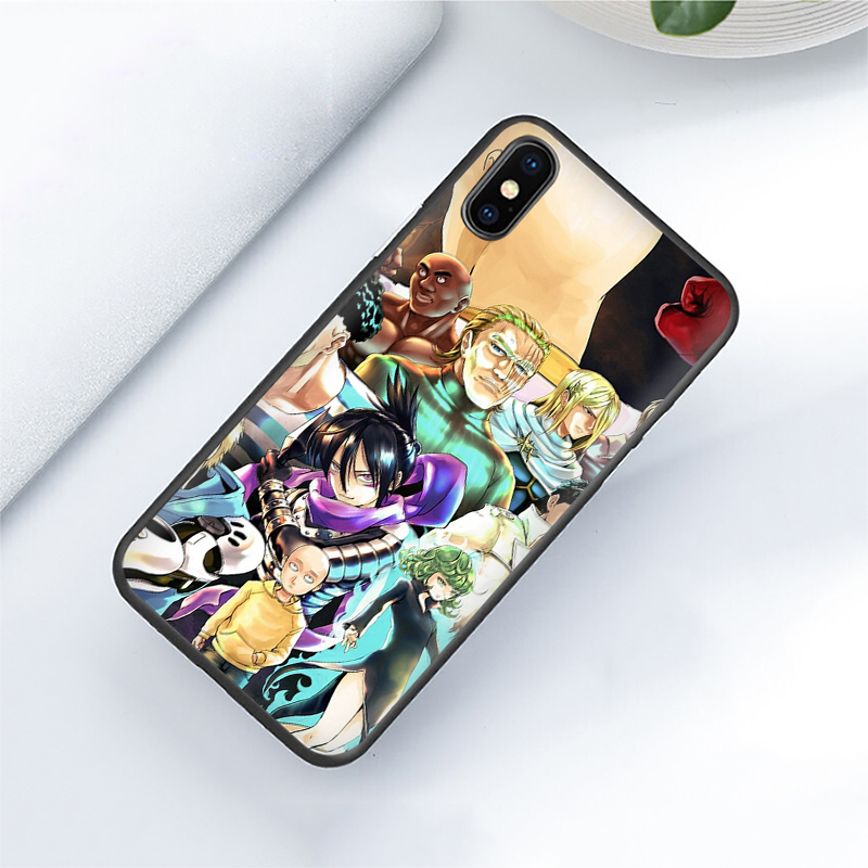 Ốp điện thoại TPU silicone mềm anime One Punch Man T137 cho iPhone 8 7 6S 6 Plus 5 5S SE 2016 2020